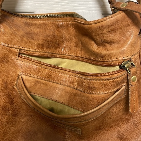 MILO |Vichy 172 |Brown | Boho|Leather |Handbag/Crossbody |Braided Handles| Purse - Picture 9 of 17